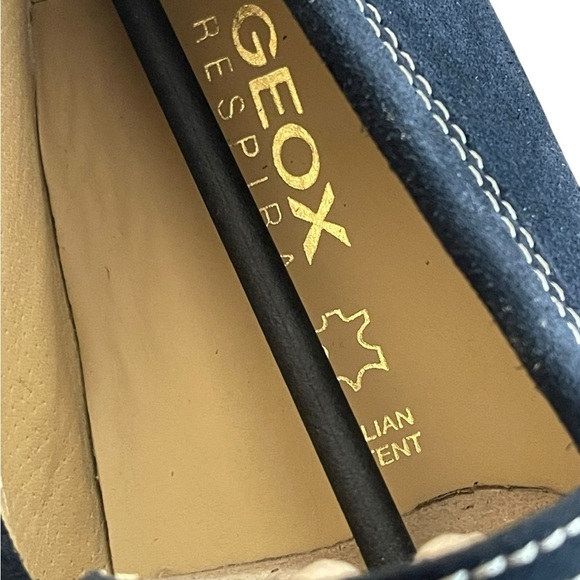 GEOX Respira Men Navy Breathable Italian Patent Suede
Driving Shoes size 43.5 - Picture 13 of 16